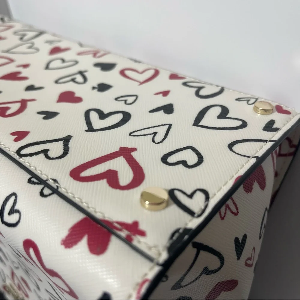 SOLDDD
Kate Spade Scribble Hearts Purse medium satchel - Picture 9 of 13